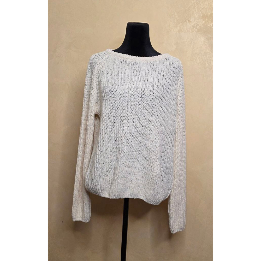 Women's OAK + FORT Cream Crew Neck Sweater M